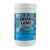 Pastilles de Brome pour Piscine et Spa - EDG - Désinfection Lente et Permanente sans Chlore - Boite 1kg