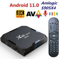 Nouveau X96 Max Plus Ultra TV Box Android 11 Amlogic S905X4 AV1 8K double Wifi Android 11 lecteur multimédia 4GB 64GB décodeur