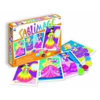 Kit de Sablimage Princesses - Sentosphère - Pour Enfant à partir de 4 ans - Violet - Orange