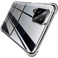 Coque Samsung Galaxy A42 5G Etui de Protection Anti Choc TPU Silicone Transparent, Housse Coins Renforcés Bumper Crystal Clear