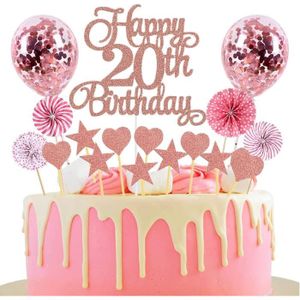 1 Pack bougie anniversaire 40 ans rose gold pour décoration gâteau  anniversaire REF/7305