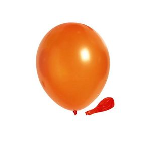 20 ballons orange  ballon de baudruche pas cher- Fête en folie