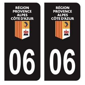 2 stickers noirs en 3D CADOX département Alpes-maritimes 06 - Norauto