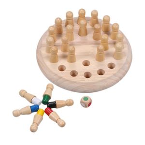 JEU SOCIÉTÉ - PLATEAU Jeu d'échecs en bois Memory Stick pour enfants - J