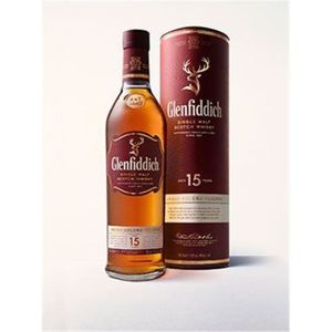 WHISKY BOURBON SCOTCH Whisky Glenfiddich 15 ans d'âge - Unique Solera Re