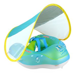 BOUÉE - BRASSARD Leytn® Bouée Bébé gonflable avec parasol Anneau de