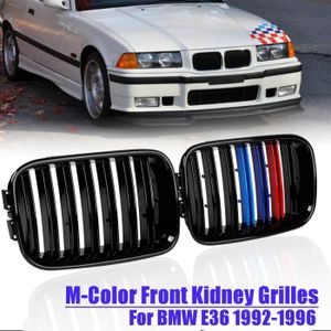 E36/ 92 96/ avant Noir mat Reins pare-chocs avant Grille de hotte/ / Paire