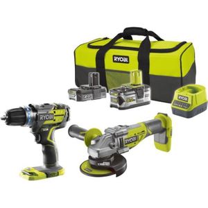 PACK DE MACHINES OUTIL RYOBI One+ Duo Brushless perceuse a percussion + m