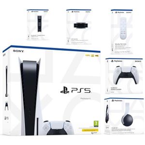 CONSOLE PLAYSTATION 5 Console salon - Sony - PS5 - 825 Go - Blanc - Pack