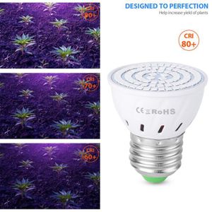 LAMPE VERTE VINGVO Lampe de croissance E27 LED pour plantes d'intérieur
