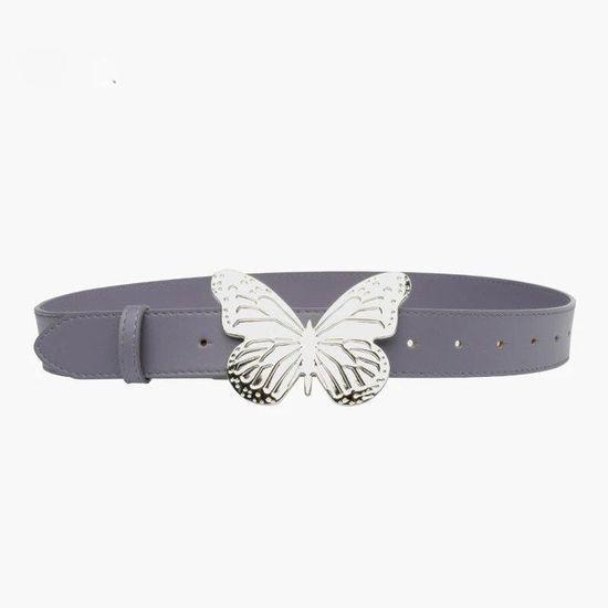 Ceinture Femme Somewhere En Cuir Véritable – Violet – Taille 95 Cm – Fabriquée En Italie