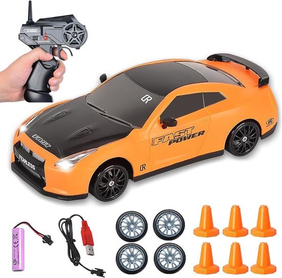 Voiture Drift,Rc Drift Car,124 Rc Car,Avec 2,4 Ghz Km/H,Voiture