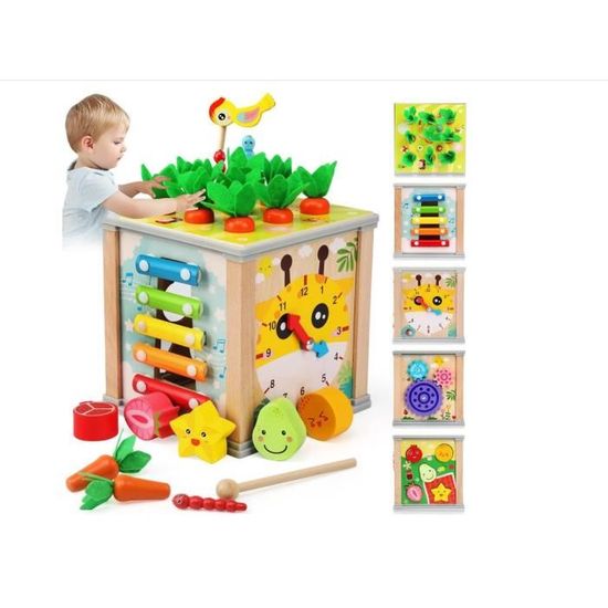 Acheter Jouet éducatif pour bébé, jeu de tri de formes avec Cubes de  jouets, jeux éducatifs pour garçons et filles de 1 à 3 ans