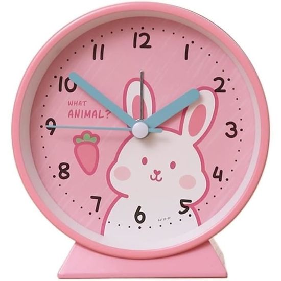 VOSSOT Réveil Numérique Pour Enfant - Sans Tic-tac - Réveil D'apprentissage Silencieux - Horloge D'apprentissage - Réveil Analogique Pour Garçons Et Filles - Réveil De Voyage Avec Veilleuse, Snooze Et