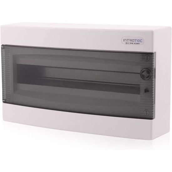 Boîte à Fusibles étanche IP40 Pour Pièces Humides | Boîtier De Répartition Blanc Prêt à Poser