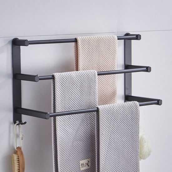 Porte Serviette Sans Percage Porte Serviettes Salle De Bain 2