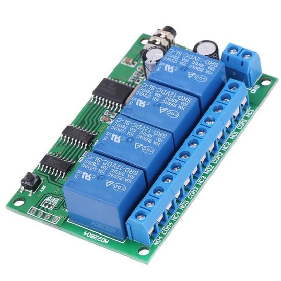 Décodeur DTMF 4 Canaux 12V Avec Relais - Télécommande Par Téléphone, Neuf