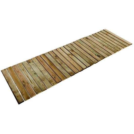 Allée De Jardin En Bois à Dérouler