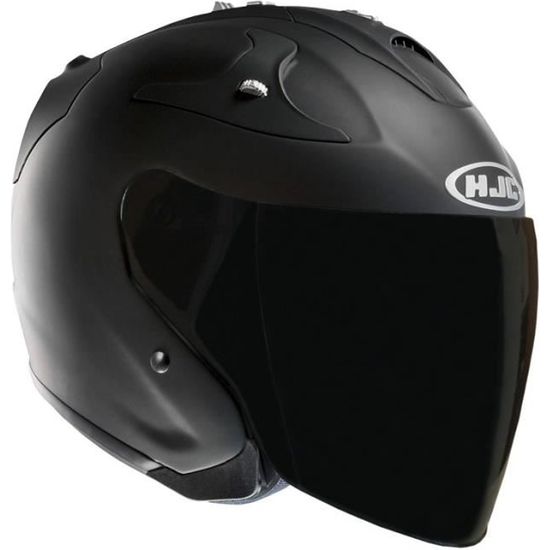 HJC FG JET NOIR MAT AVEC VISIÈRE TEINTÉE Cdiscount Auto