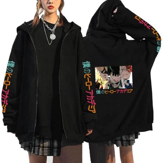 Sweat à Capuche Kpop Anime Pour Fille - Imprimé Huntrix, Style Y2K Streetwear, Manches Longues, Zippé - Tailles 110 à 160