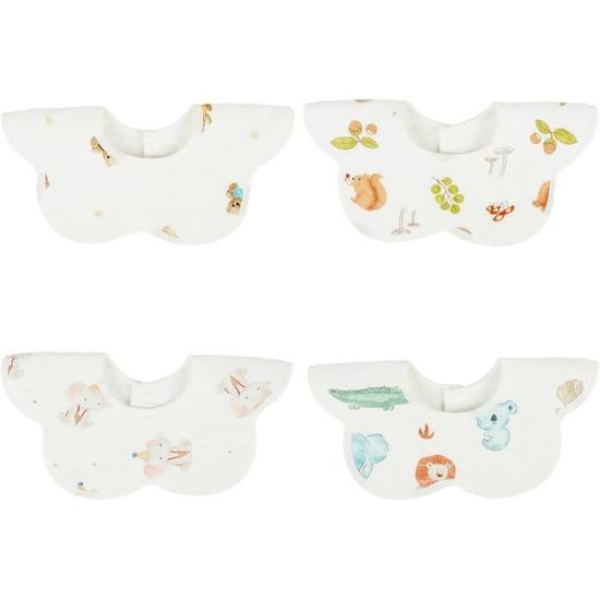 Coton Bebe Lot De 8 Bébé Bavoirs Coton Bandana Doux Et Absorbant Serviette De Coton Bébé