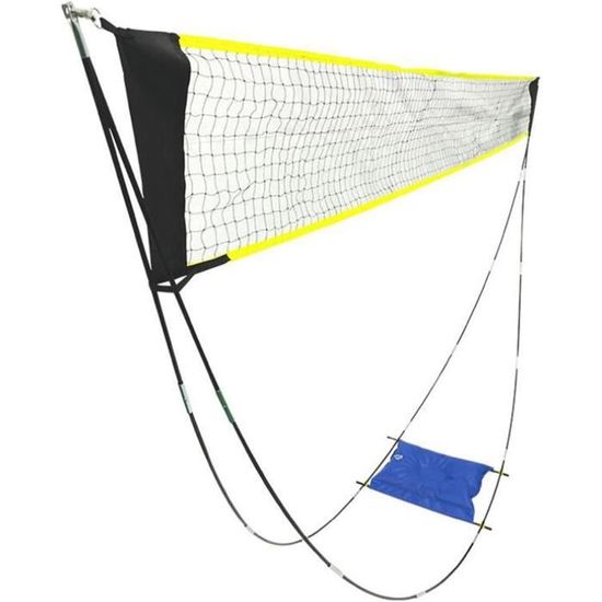 Filet De Badminton Portable 6.1x0.76m - Filet De Volley Tennis Pliable Réglable Pour Jardin Et Plage