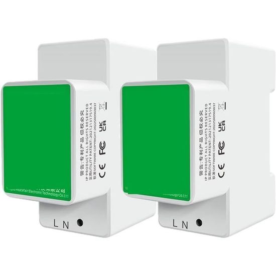 Interrupteur Connecté WiFi Tuya Avec Compteur D'énergie - Surveillance Consommation Jusqu'à 80A - Smart Home