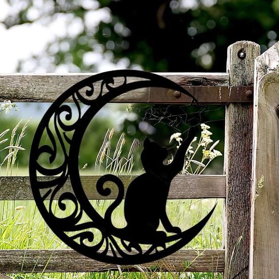 Chat Rouillé Decoration Jardin Exterieur Décoration De Jardin En Forme De Chat En Metal 30 X 22 Cm Art De Cour De Chat Decoration Pour Plancher Pelouse Jardin Chemin Trottoir 84686643