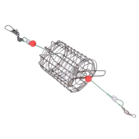 Shipenophy Cage d'appât 3pcs Cages à Appâts De Pêche Creux En Acier Shipenophy Cage d'appât 3pcs Cages à Appâts De Pêche Creux En Acier