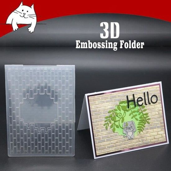 Arriettycraft Dossiers De Gaufrage 3D En Plastique Pour La Fabrication De Cartes De Noël Ou Le Journal Intime Forêt Hivernale Avec Chute De Neige Pour étiquettes Cadeaux, Travaux Manuels, Décoration