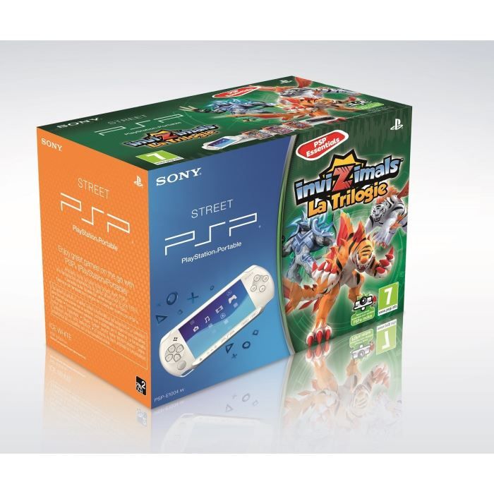 Console Psp Street Blanche + Invizimals La Trilogie + Caméra