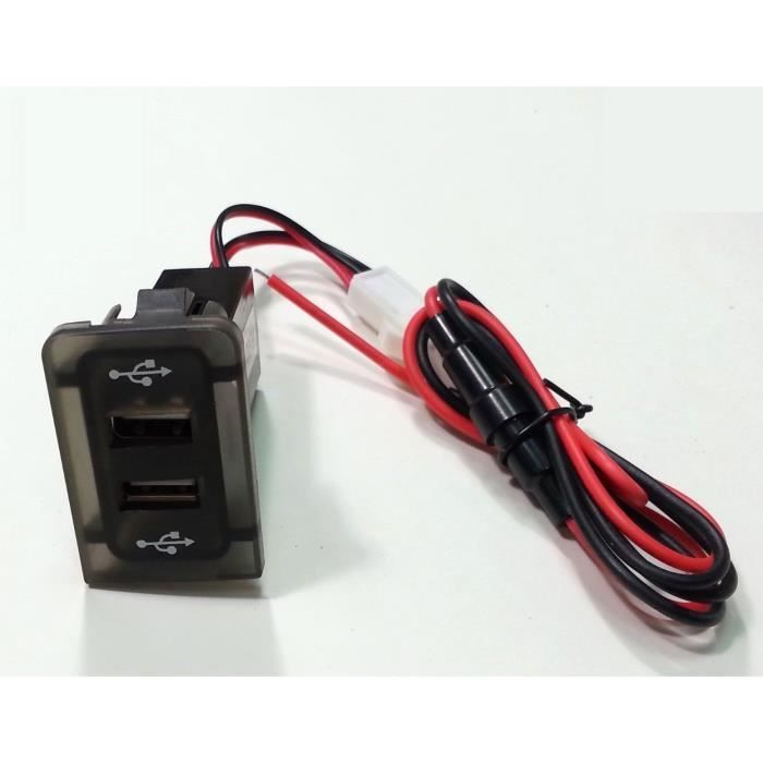 USB adaptateur-chargeur 12V pour VW GOLF/BORA IV 4 MK4 panneau fixation double