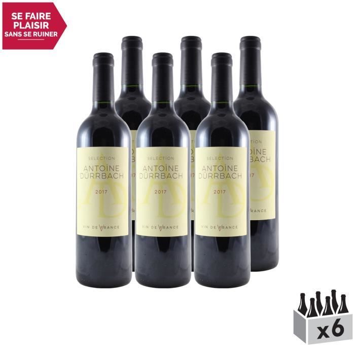 Sélection Antoine Dürbach Rouge 2017 - Lot de 6x75cl - Dauvergne - Ranvier - Appellation VDF Vin de France - Origine Vallée du