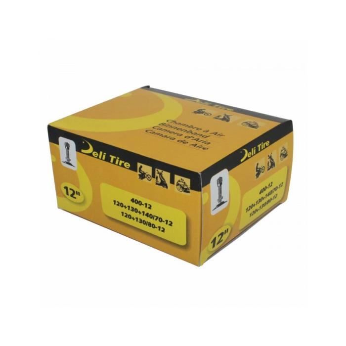 Chambre a air 12'' 4.00-12 , 120-70-12 a 140-70-12 , 120-80-12 a 130-80-12 deli valve tr4