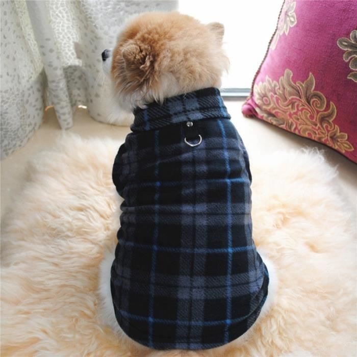 Manteau Blouson,Bouledogue vêtements d'hiver pour chiens Vêtements en polaire pour chiens, vêtements pour chiots, - Type Black-S