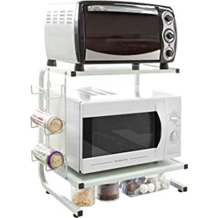 Étagères Micro Ondes De Cuisine Mini-Étagère Four Micro-Ondes Meuble Rangement Cuisine De Service