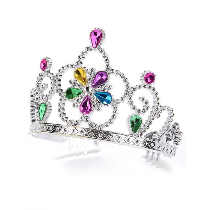 Diadème princesse serti multicolore adulte et enfant