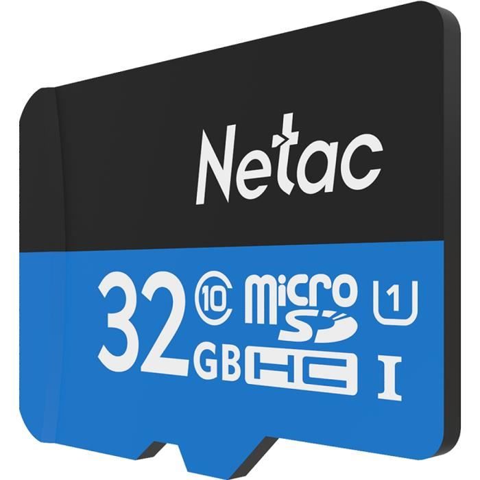 Netac P500 classe 10 32G Micro SDXC TF Mémoire Flash Card Stockage