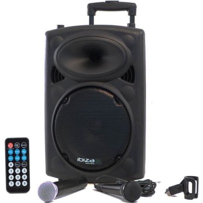 Karaoké mobile 500W USB/MP3 IBIZA PORT10VHF-BT