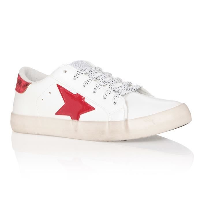 Baskets Sportswear LE TEMPS DES CERISES Synthétique 'City Rouge Femme