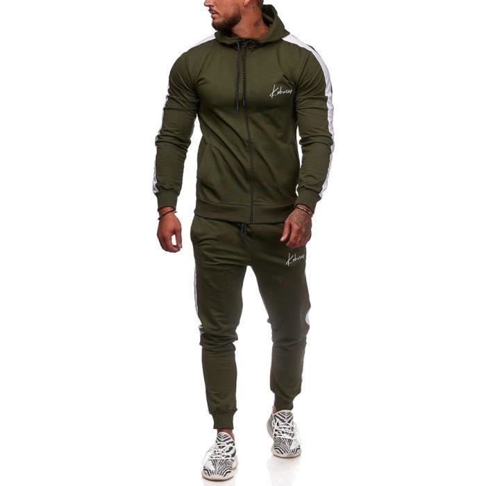 Ensemble jogging homme Survêtement 3392 vert S