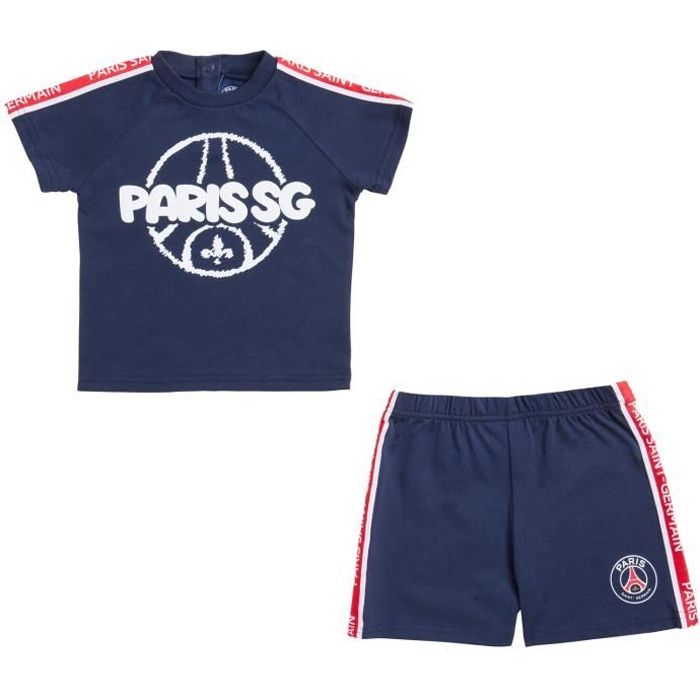 Ensemble de vetements de football PARIS SAINT GERMAIN modele bebe - Bleu