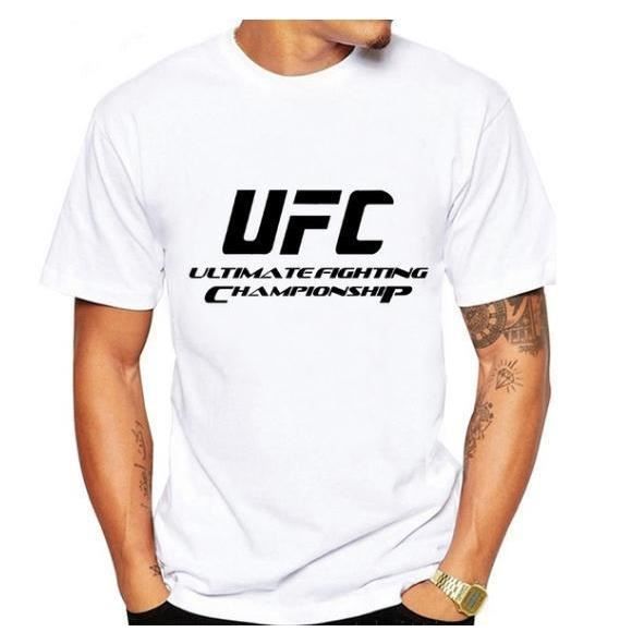 UFC Ultimate Fighting Championship Mma Logo T-Shirts-Blanc