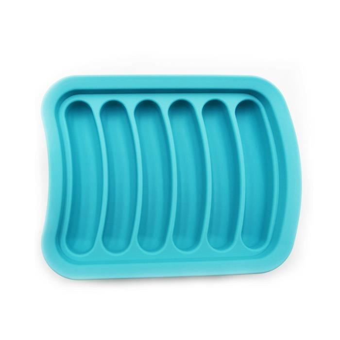 Moule de la saucisse Saucisson Moule en silicone Moule à hot-dog en silicone-bleu
