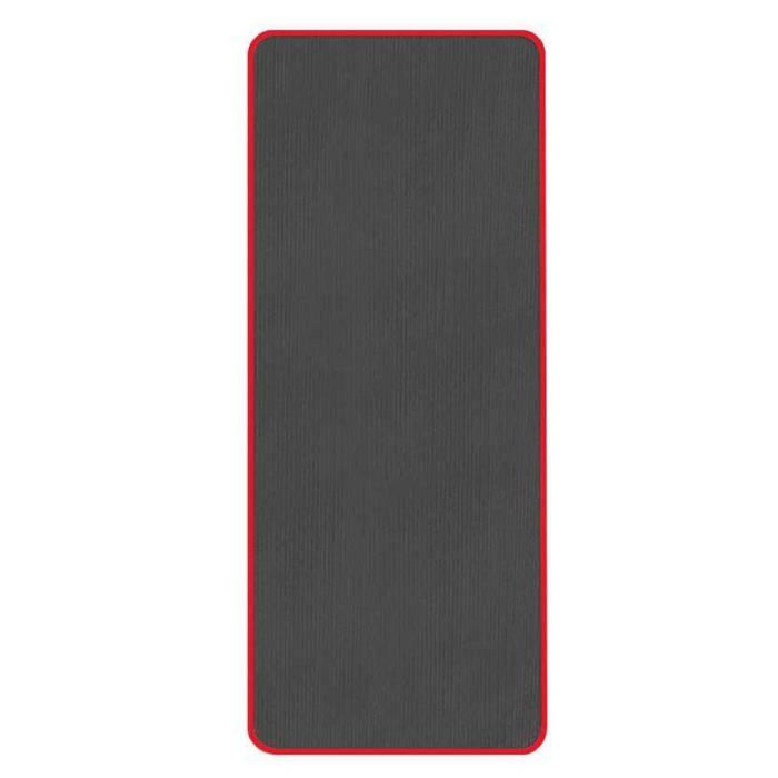 Tapis De Yoga Anti-Dérapant Très Épais 10 Mm Tapis De Sport De Fitness Sans Goût 183 X 61 Cm Noir