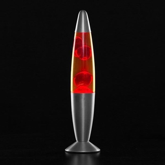 MODEZVOUS Lampe Lave, Lampe Magma Lave ampoule R39 de 25 W 35 cm - Rouge