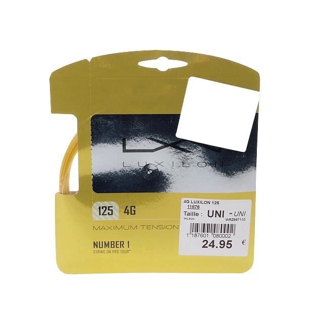 Cordage de tennis 4g luxilon 125