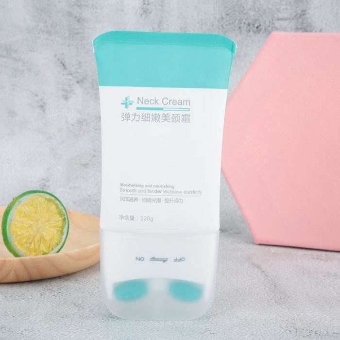 QN11261-Cikonielf crème éclaircissante pour le cou Crème Éclaircissante Cou Tenseur Hydratant Anti-Rides Rouleau Massage Crème Cou