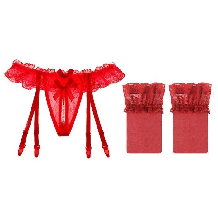 Bas Résille Scintillant Fohevers Avec Nœud Strass - Collants Femme Brillant