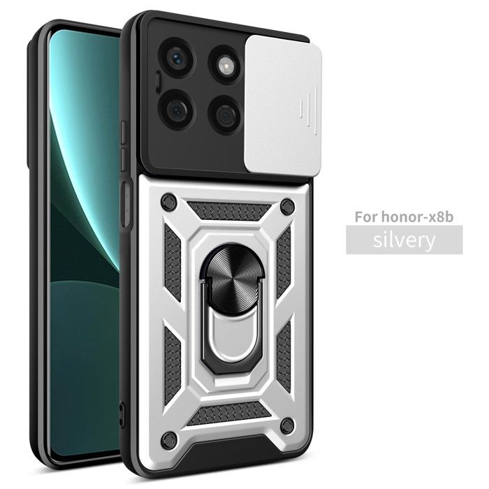 RanTuo Coque Pour Honor X8b 4G Housse, TPU PC 2 En 1 Double Protection, Antichoc, Résistant Aux Rayures, Avec Siège De Support, Honor X8b 4G Étui.(Bleu